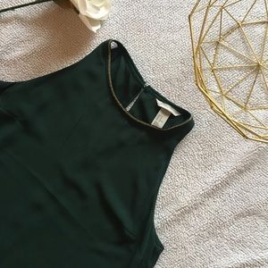 NWT H&M Green Asymmetrical Dress
